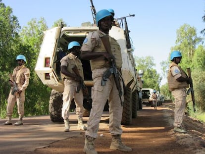 Base da ONU na região de Timbuktu.