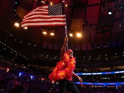 Hulk Hogan en el Madison Square Garden, en Nueva York, el 27 de octubre de 2024.