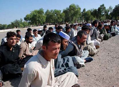 Sospechosos uzbecos y afganos detenidos el sábado por las fuerzas de seguridad paquistaníes en la conflictiva Provincia Noroccidental.