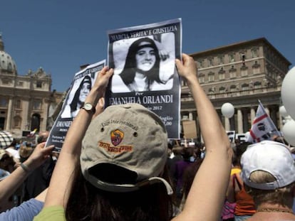 Manifestación ante el Vaticano para pedir justicia en el caso Orlandi en 2012. 