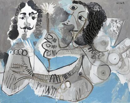 Un Picasso de 1967, 'Mousquetaire et Femme a la Fleur', vendido por casi 20 millones de dólares (más de 17 millones de euros), es hasta ahora la obra de arte adquirida por un precio más alto en las ferias de la Semana del Arte de Miami, según el portal Artsy.net.