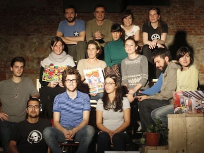 Comisarios y artistas del proyecto creativo El Ranchito de Matadero.