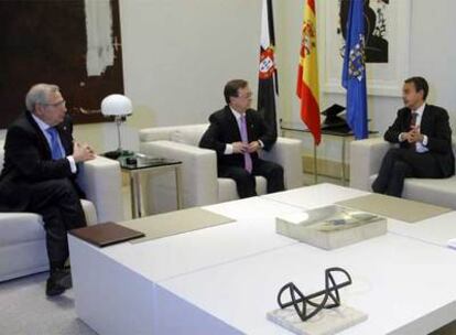 Reunión de Zapatero con los presidentes de Ceuta y Melilla, Vivas e Imbroda