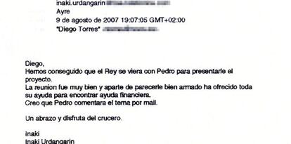 Correo del 'caso Urdangarin'.