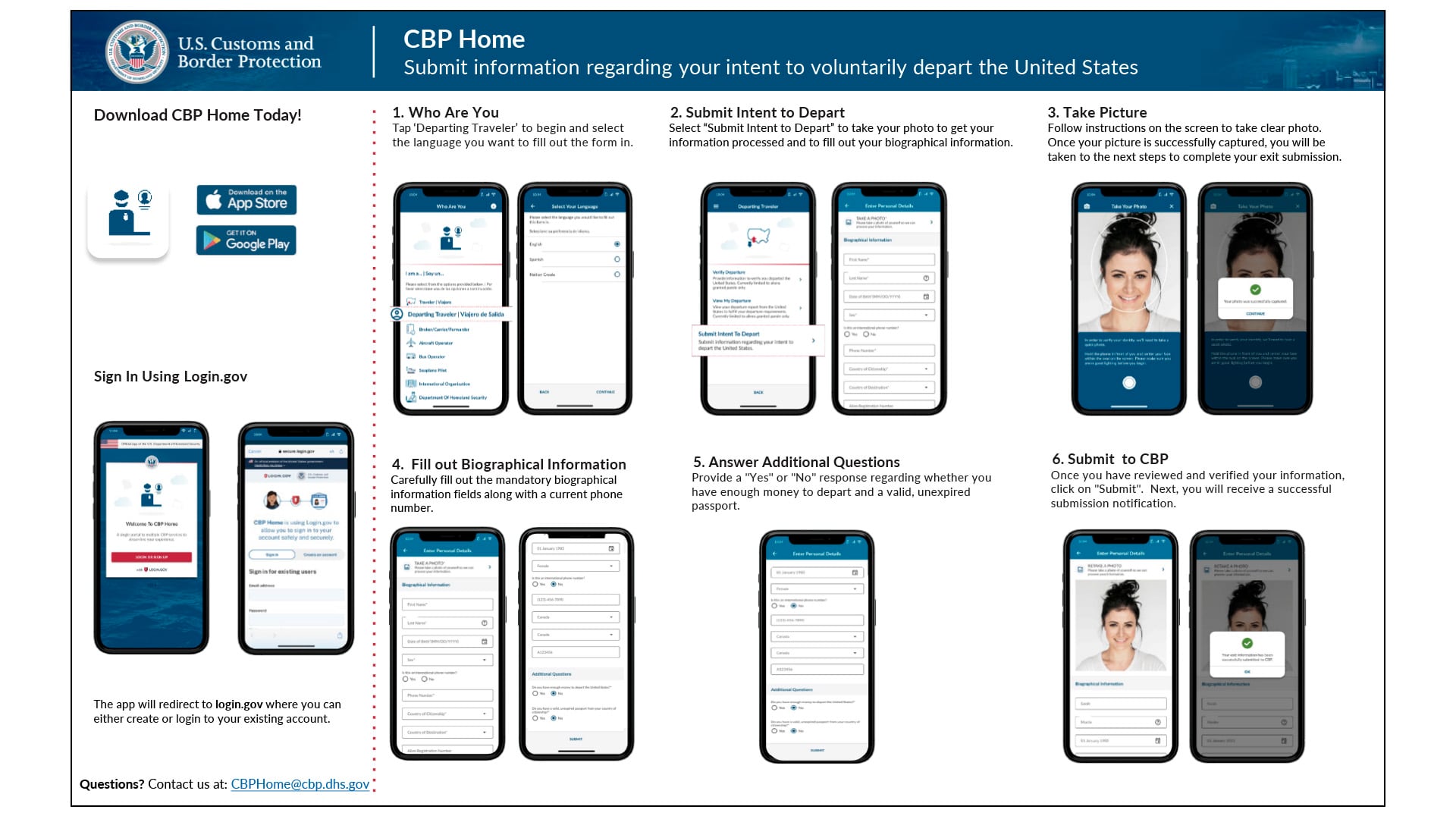 El Gobierno anima a usar la app de autodeportación CBP Home pero no resuelve las dudas sobre sus beneficios