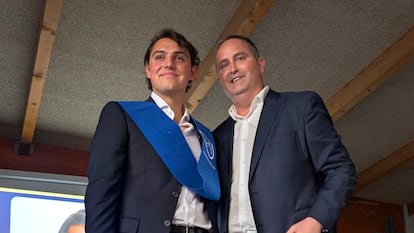 Iago Sánchez, mejor nota de las Pruebas de Acceso a la Universidad (PAU) de la Comunidad Valenciana en 2025, en la graduación