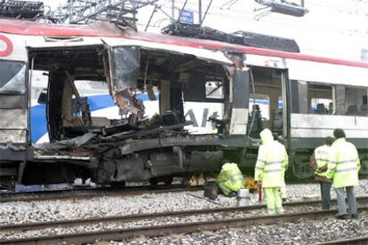 Estado de los trenes de El Pozo y de Atocha tras el atentado.