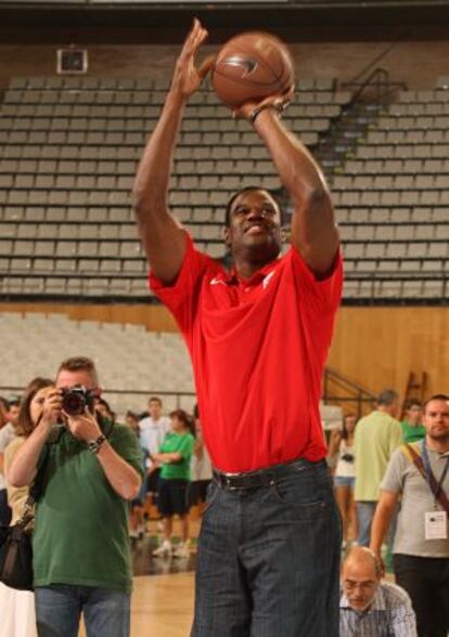 Robinson durante el homenaje al 'Dream Team'