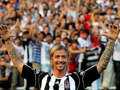 Guti, durante su presentación con el Besiktas.