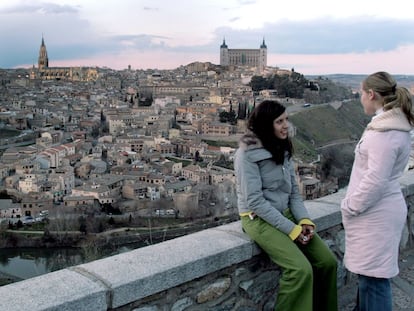 La ciudad de Toledo vista desde un mirador.