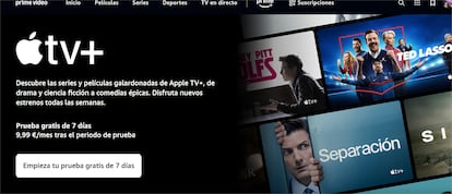 Contratar Apple TV+ gratis en Amzon Prime Video