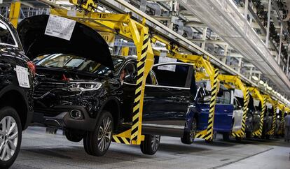 Línea de producción de Renault en Valladolid.