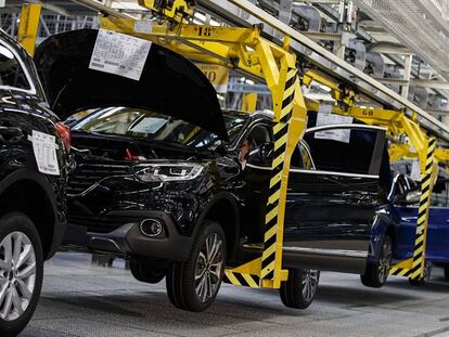 Línea de producción de Renault en Valladolid.