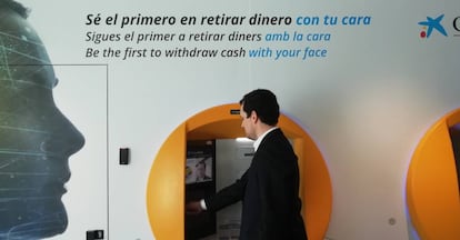 Imagen del cajero con reconocimiento facial.