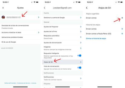 Cómo redactar mensajes de Gmail a través de Siri.