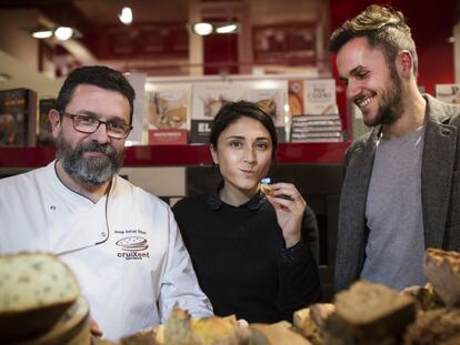 De izquierda a derecha Josep Antoni Ribas, Anna Bellsolà y Jordi Morera. 