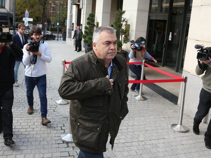 El secretario de Organización del PSOE, Santos Cerdán, en Bruselas.