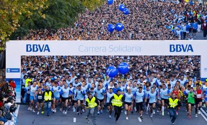 12.000 corredores han participado en la V Carrera Solidaria organizada por BBVA y Acnur