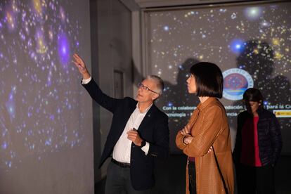 La ministra de Ciencia, Diana Morant, en septiembre en una visita al Observatorio Astrofísico en las islas Canarias.