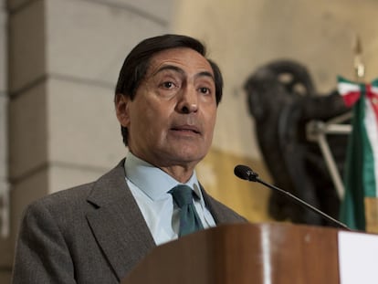 El nuevo titular de la Secretaría de Hacienda, Rogelio Ramírez de la O, en un evento del IMEF, en 2012.