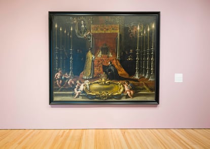 Obra ‘Funeral de la reina, María Luisa de Orleans (1689–1690)’ de Sebastián Muñoz.