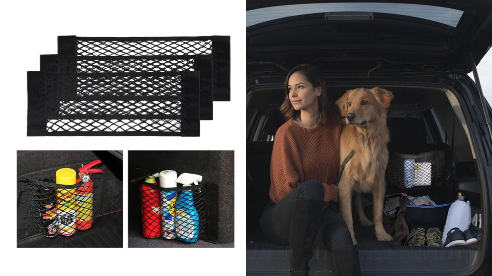Lote de tres mallas con velcro ultrarresistente.