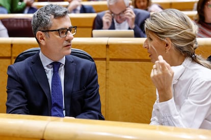 Félix Bolaños y Yolanda Díaz