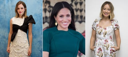 Emma Watson, Meghan Markle y Olivia Wilde confían en marcas sostenibles.