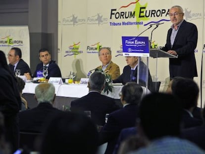 Antonio Montiel, durante su intervenci&oacute;n en el Forum Europa.