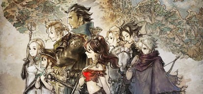 Arte conceptual del videojuego 'Octopath traveler.'