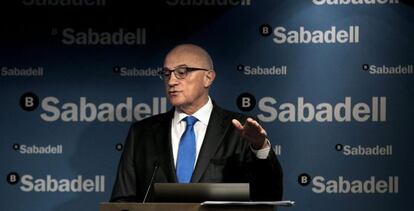 El president de Banc Sabadell, Josep Oliu.