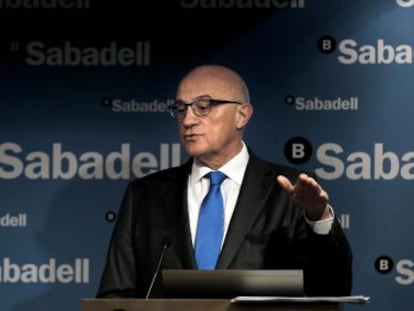 El presidente de Banco Sabadell, Josep Oliu.