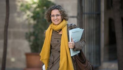 La consellera d'Ensenyament, Meritxell Ruiz, a la Generalitat.