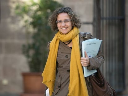 La consellera d'Ensenyament, Meritxell Ruiz, a la Generalitat.