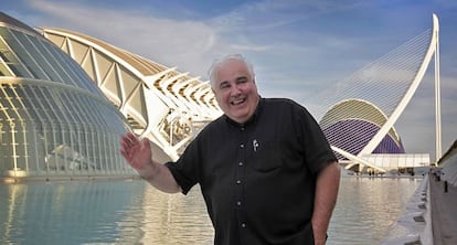 El historiador de la arquitectura William J. R. Curtis, el pasado viernes en la Ciudad de las Artes y de las Ciencias.