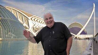 El historiador de la arquitectura William J. R. Curtis, el pasado viernes en la Ciudad de las Artes y de las Ciencias.