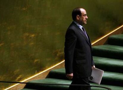 El primer ministro de Irak, Nuri al Maliki, ayer en la Asamblea General de Naciones Unidas en Nueva York.