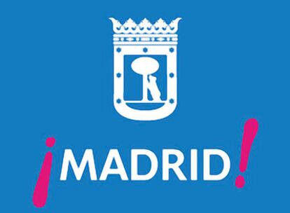 La marca utilizada desde hace años por el Ayuntamiento tiene la palabra Madrid entre signos de admiración en un llamativo color fucsia. Cuando se usa de manera institucional lleva por encima el escudo de la capital con el oso y el madroño.