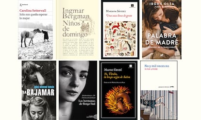 Selección de libros sobre maternidad.