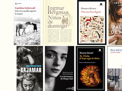 Selección de libros sobre maternidad.