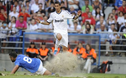 Di María, durante el partido.