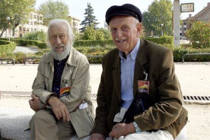 Brigadistas participantes en el congreso 'Las Brigadas Internacionales: 70 años de memoria histórica'