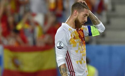 Sergio Ramos, tras fallar el penalti.