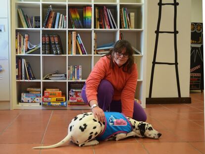 Anarela Morales y Audrey en el Centro de Día DIEM