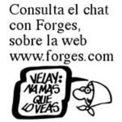 Blasillos, náufragos y funcionarios aterrizan en Internet. El humorista Antonio Fraguas 'Forges' habla sobre su nueva web con los lectores de ELPAIS.es.