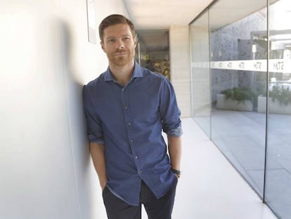 Xabi Alonso, este viernes en el Museo San Telmo de San Sebasti&aacute;n.