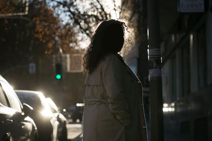 Ana, vícitma de un fraude financiero, fotografiada en Madrid, este miércoles.