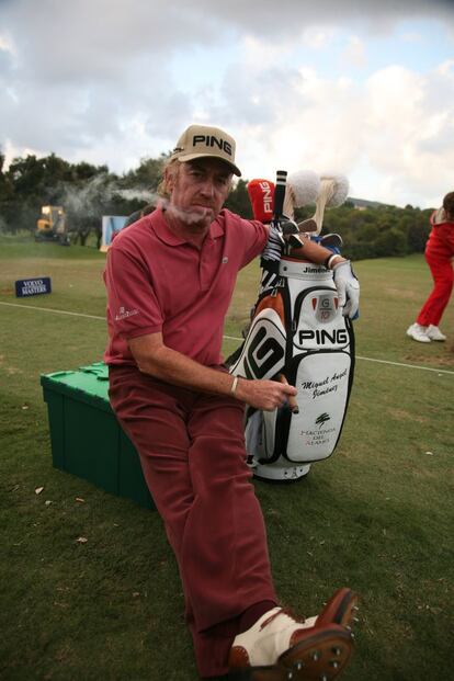 Jiménez posa en el campo de Valderrama, Sotogrande (Cádiz) en 2007.