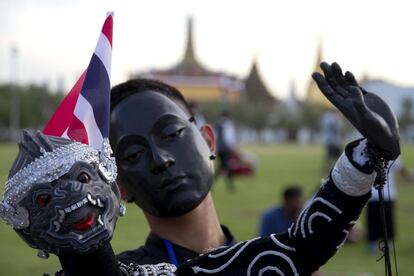 Carnaval Internacional de Títeres Armonía en el parque Sanam Luang de Bangkok, Tailandia.