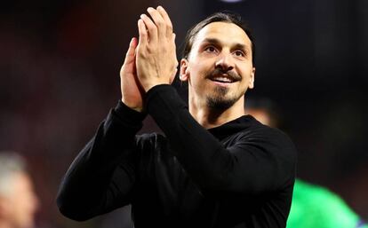 Ibrahimovic tras la pasada final de la Europa League. 